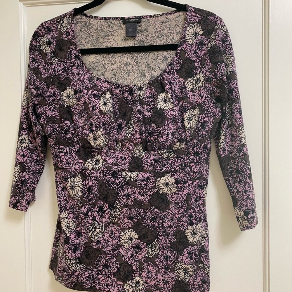 Ann Taylor Size M Multi color top